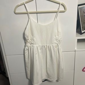 Womens white mini dress